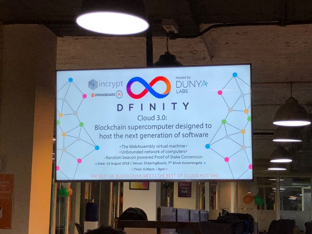 Dfinity conducts its first meetup in India - Blockmanity