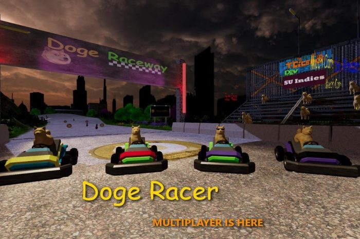 Doge Racer, game on Dogecoin, Releases new version