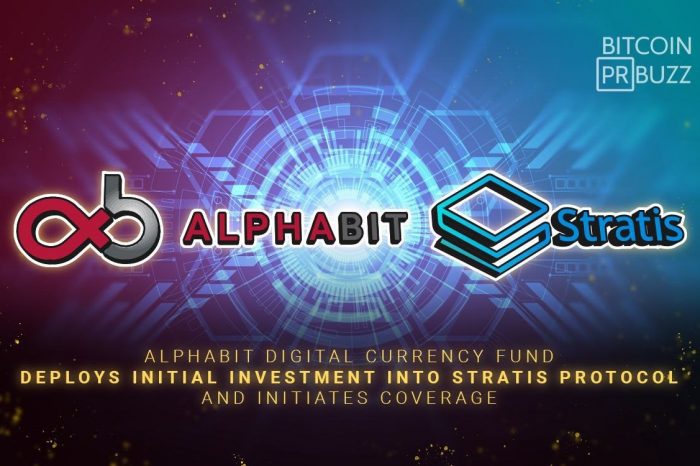 Alphabit Digital Currency Fund Deploys Initial Investment into Stratis Protocol and Initiates Coverage